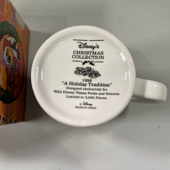 RARE 1996 Walt Disney Christmas Collection Splash mountain mug - Picture 6 of 6